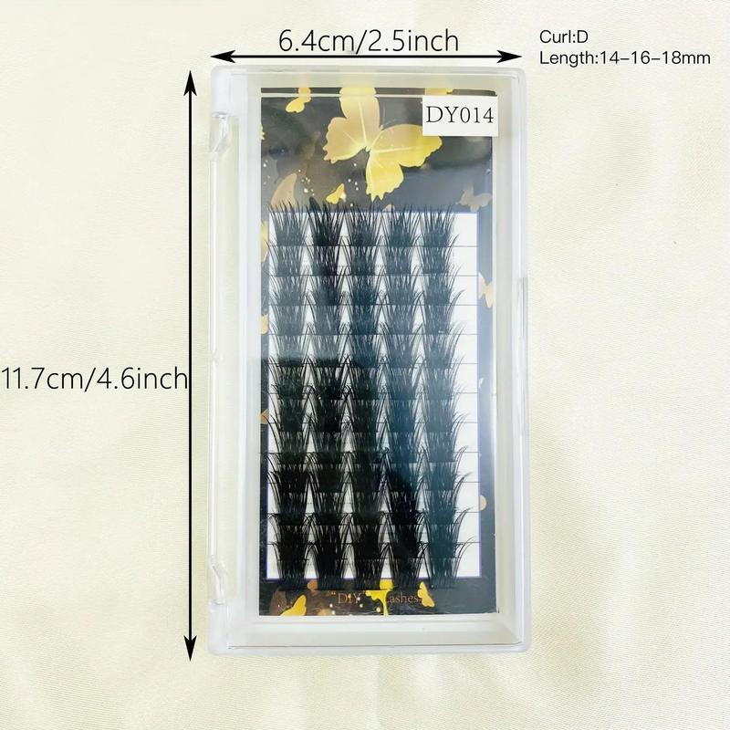 1 Set Individual False Eyelashes, Natural Look Eyelash Extensions, Makeup Tools For Women 1