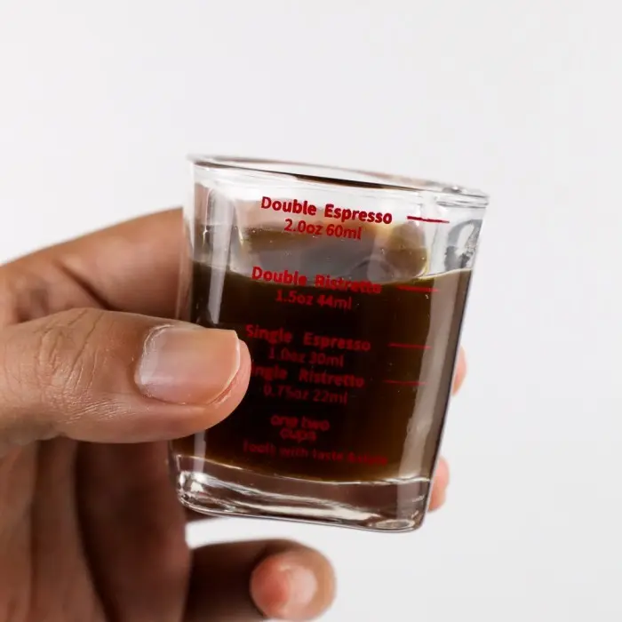 double shot square espresso 60ml measuring cup / gelas takar ukur kopi - DOUBLESHOT 60ML 2