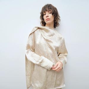 The Long-Sleeved Acetate Textured Shirt