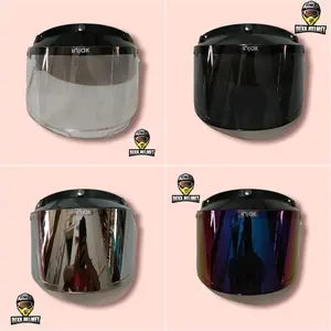 Kaca Datar Injak Original untuk Helm Cargloss, Bogo, Jpn, njs dll Dexx.Helmet motorcycle visor Cembung