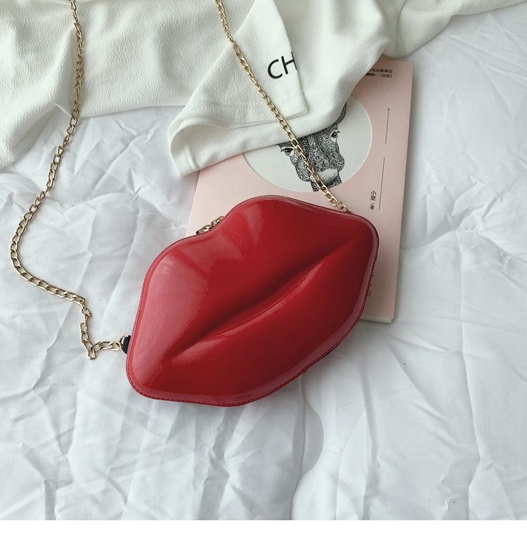 Product Introduction of Fashion Korean style chain lip small bag ins super hot women's bag all-match mini shoulder messenger bag 41