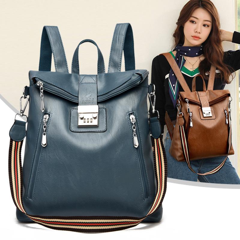 Túi Chống Trộm, Họa Tiết Da Mềm, Dành Cho Nữ, Túi Đeo Chéo Một Bên Vai, Phong Cách Cổ Điển Châu Âu Và Mỹ, Ba Lô Nữ, Hàng Mới Về Năm 2024