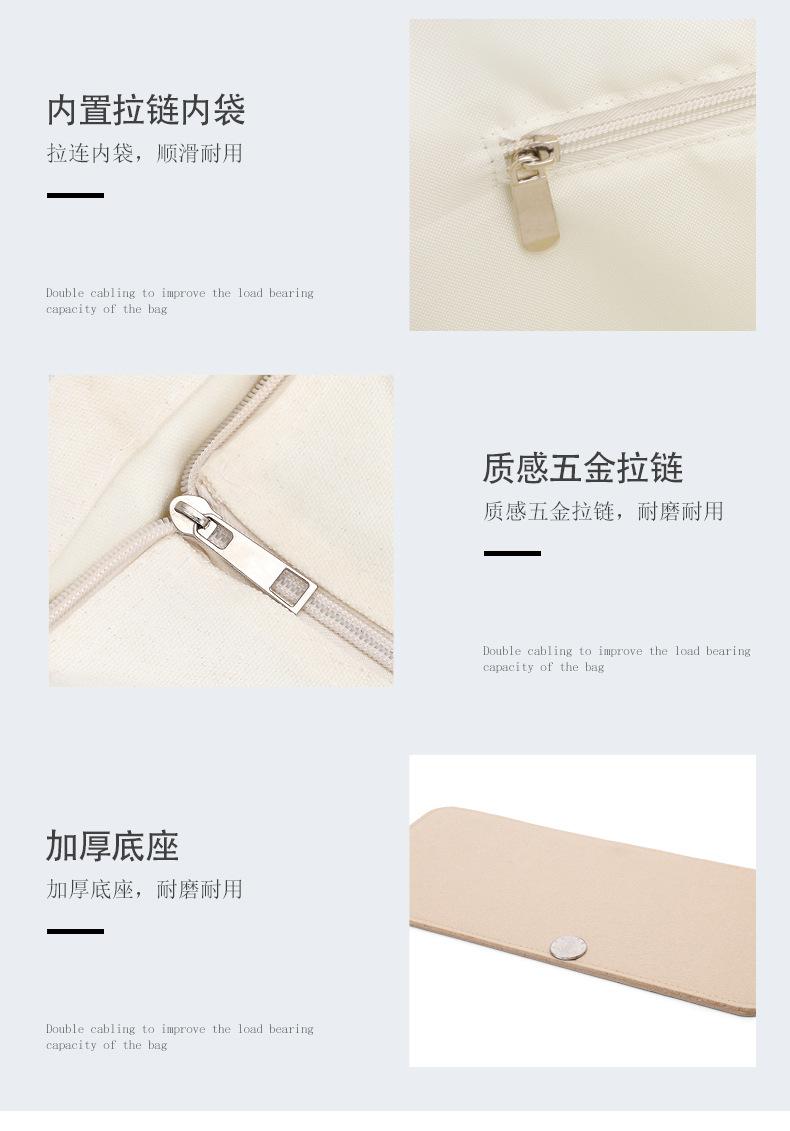 Product Introduction of Women's Bag Women's Bag Thick Retro Canvas Bag Custom in Stock Three-Dimensional Canvas Reticule Environmental Protection Shopping Bag Canvas Tote Bag 16