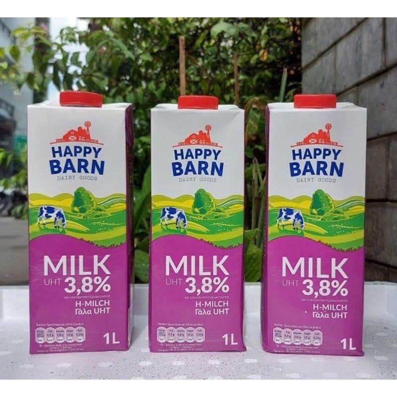 Sữa tươi nguyên kem Happy Barn 3.8% hộp 1L