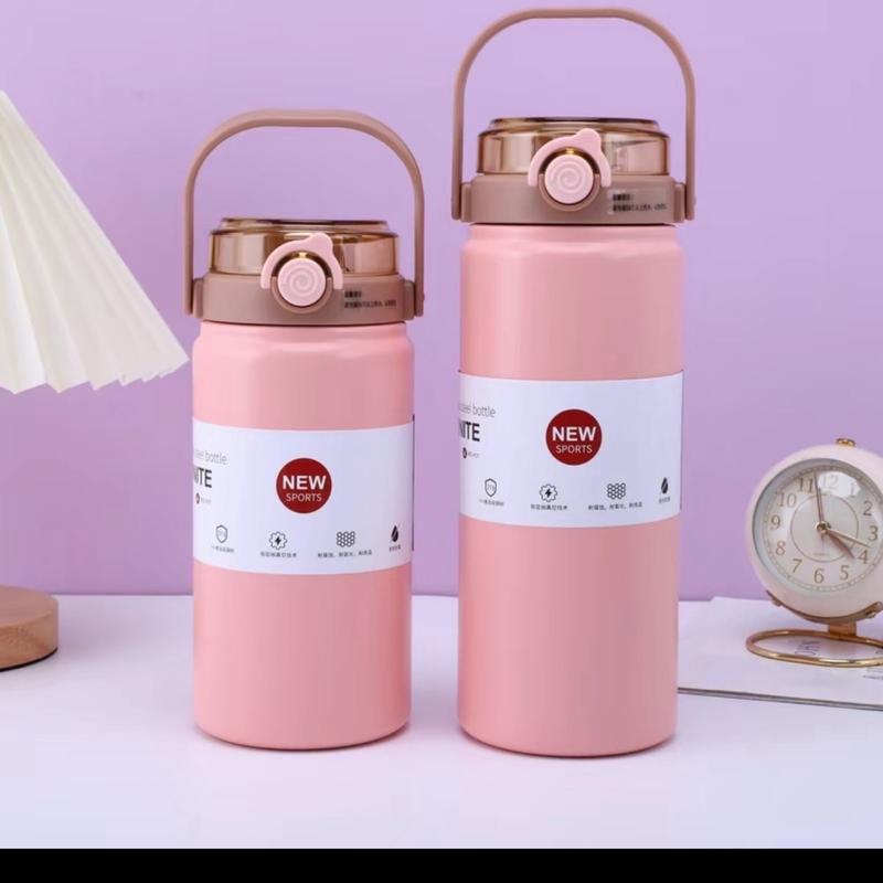 Bình giữ nhiệt innox 316 cao cấp dung tích 1000ml/1200ml kèm tặng 3 món phụ kiện :sticke nổi, sticke 2D ,1 cọ rửa ống hút,1 túi trong đựng ly