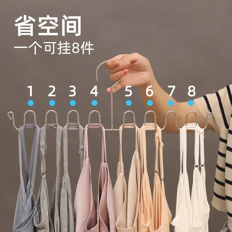 Giá Để Đồ Treo Đồ Lót Bằng Thép Không Gỉ, Bộ 5 Cái, Móc Treo Gợn Sóng, Thích Hợp Cho Ký Túc Xá Và Sinh Viên, Đa Năng Cho Việc Phơi Đồ Gia Dụng, Dụng Cụ Thiết Yếu, Gói Đựng, [Pack Of 5]