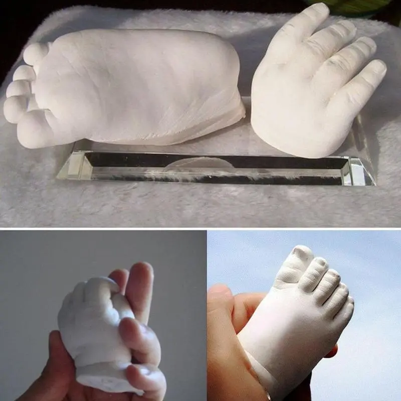 Khuôn Thạch Cao, Tự Làm, Khuôn In Chân Tay 3D, Bộ Đúc Tay Lưu Niệm Cho Em Bé, Thích Hợp Cho Các Cặp Đôi Đám Cưới, Khuôn Thạch Cao Cầm Em Bé, Trang Trí Nhà Cửa