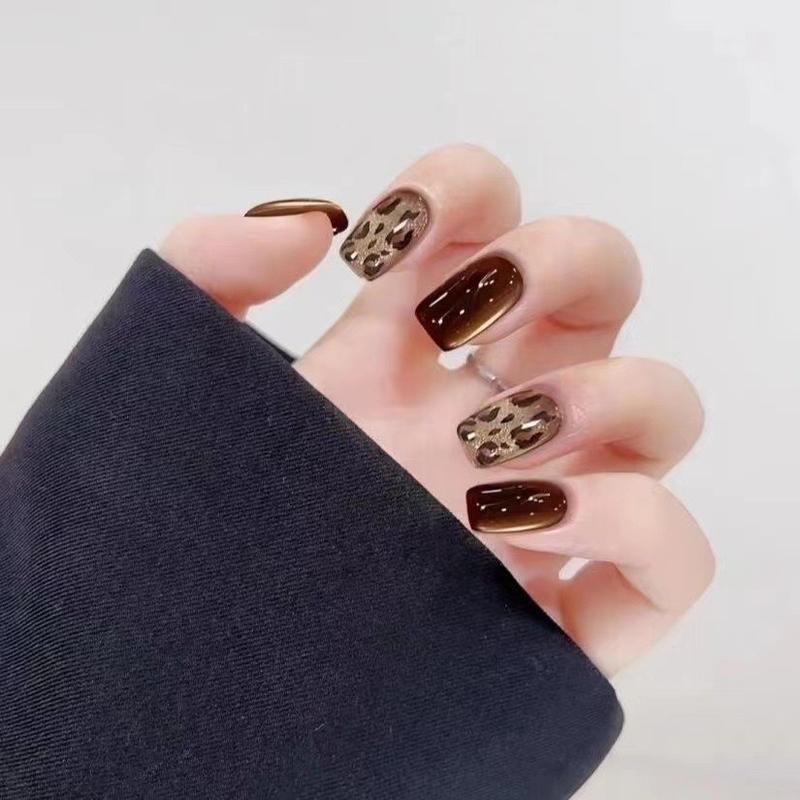  MÃ E75 Bộ Nail Mắt Mèo Ngắn Có Kèm Phụ Kiện Nữ 