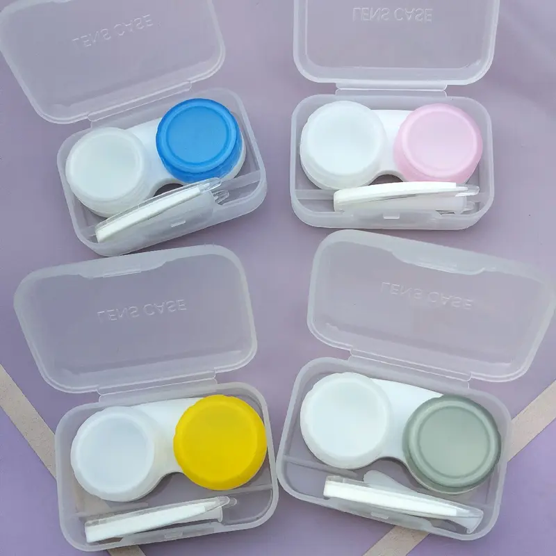 softlens case 1set/capitan penjepit softlens/box kontak lensa/ Portabe/ Lens Eye 0