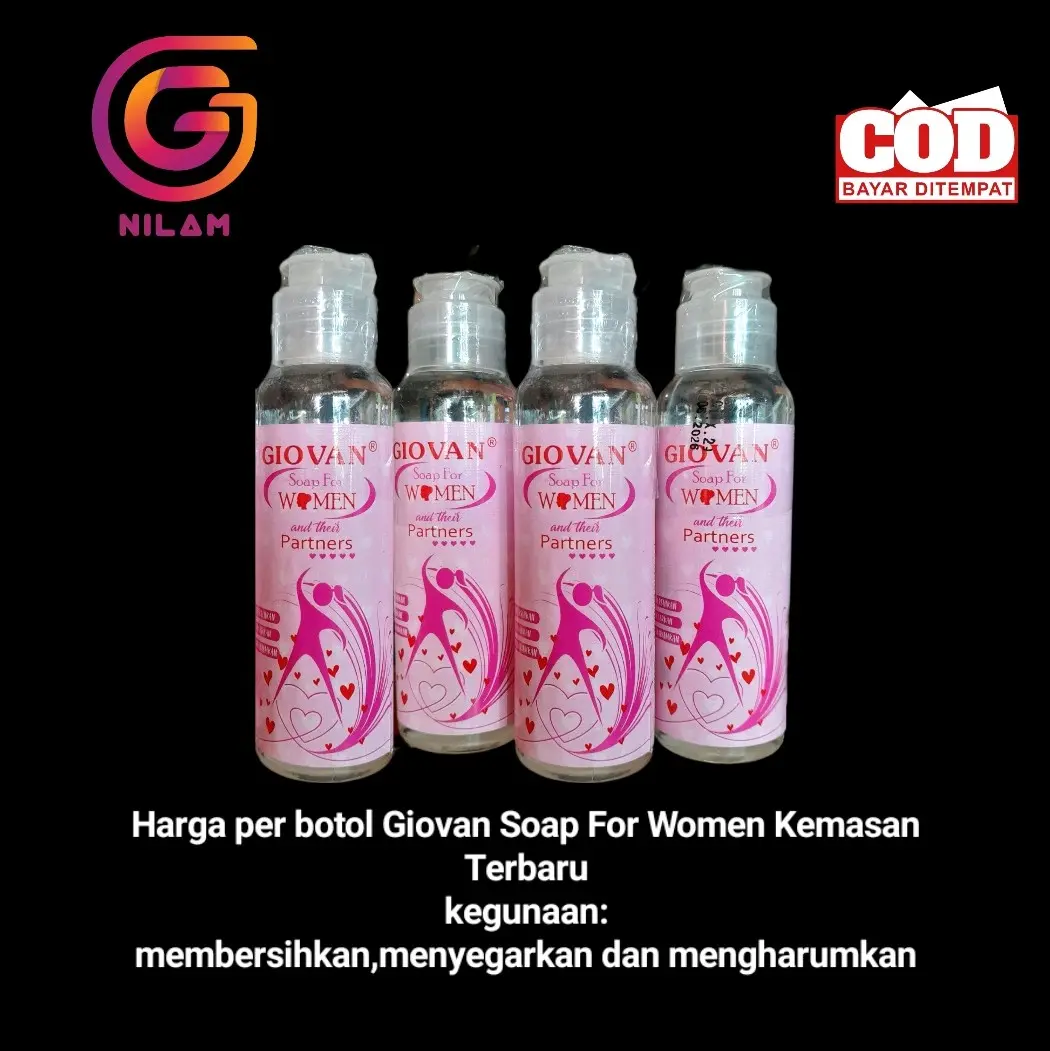 Giovan Soap For Women Kemasan Terbaru 90 ml Cairan Feminine Hygiene Wanita