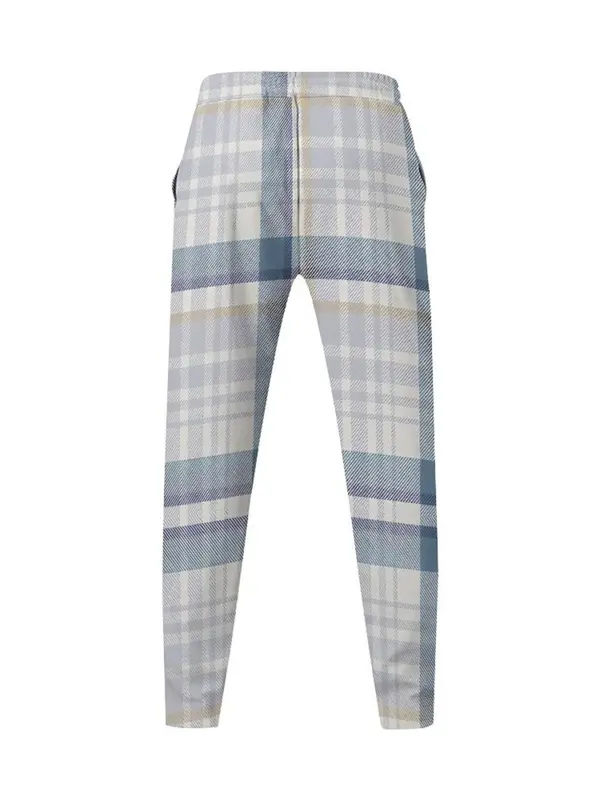 Men's Plaid Print Straight Leg Pants, Regular Fit Casual Comfy Trousers for Daily Wear, Men's Bottoms for Summer 2