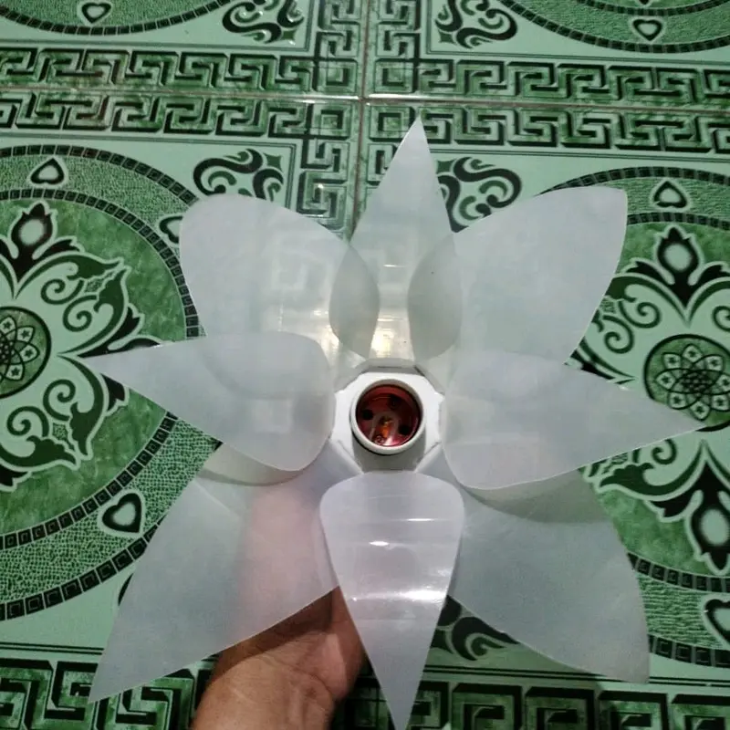 kelopak lampu bunga bahan mika kuat awet dekorasi/ruangan murah cantik dan 2
