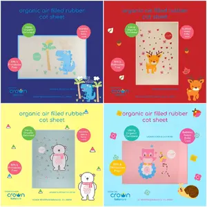 Perlak karet anti ompol crown snuggle perlak ondo Bayi Alas