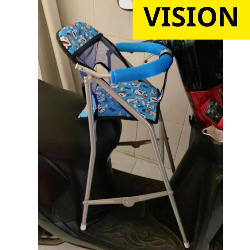 Ghế ngồi xe VISION CÁC NĂM cho bé ,ghế ga xếp sắt sơn tĩnh điện gấp gọn , ghế đi xe máy VISION , ghế xe máy tay ga Phụ Kiện Phụ Tùng