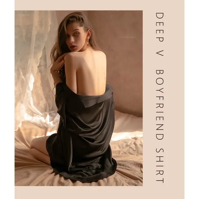 Sexy Lingerie Oversize Lingerie kemeja baju tidur sexy wanita bahan satin bigsize / Sleepwear Lingerie 01 5