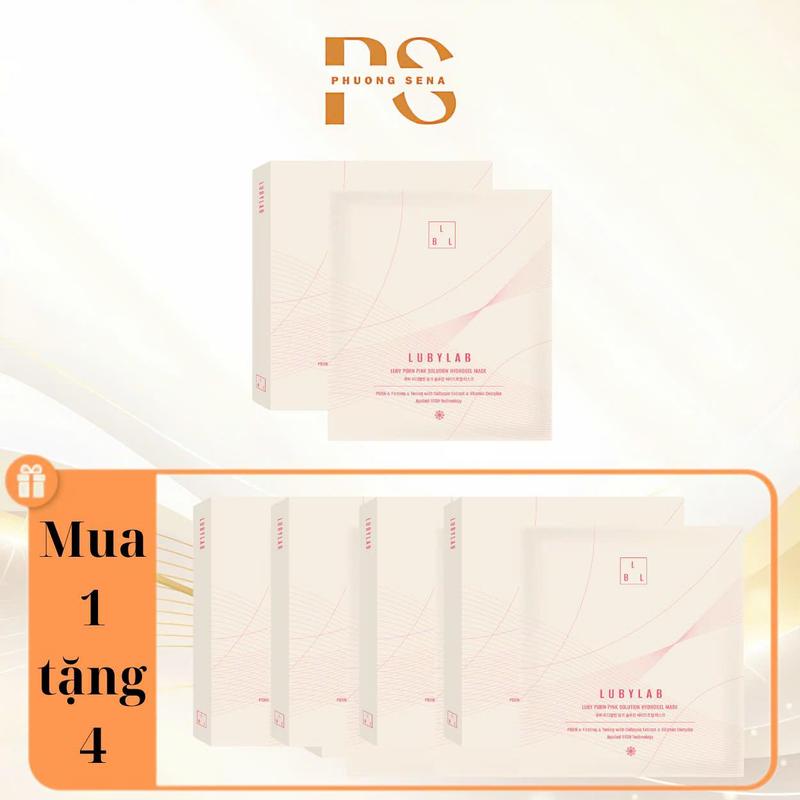 SN1529 - (Mua 1 tặng 4) Combo 5 Hộp Mặt Nạ Thạch Lubylab PDRN Pink Solution Tổng 20 Miếng