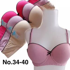 Misslily BH  wanita IMPORT Bra Busa Kawat Cup 3/4 No.34-40 TERLARIS Lembut Tipis Nyaman Size 34-40 Kode No.34-40