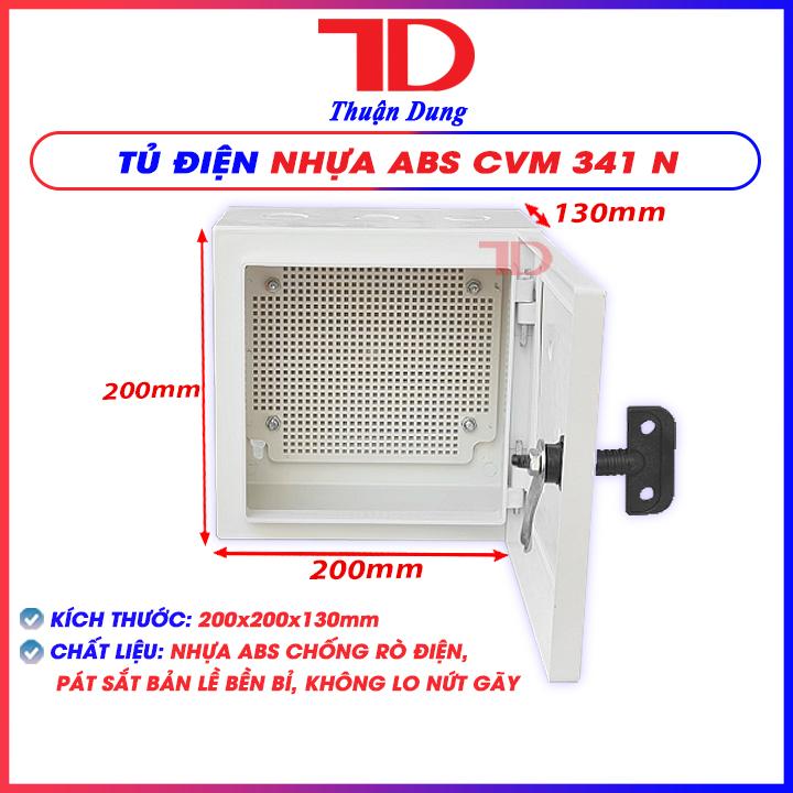 Vỏ tủ điện nhựa ABS, chống nước, hộp điện kỹ thuật có khóa, hộp che ổ điện, Thuận Dung