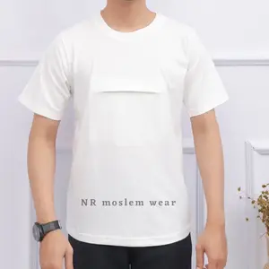 Kaos oblong pria berkantong umroh dan Haji bahan kaos combed Nyaman dan Lembut kode oblong 30s