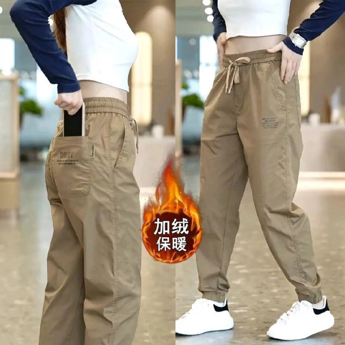 Quần Kaki nam nữ thể thao ,Form rộng bo chun ,quần boom  phong cách basic hàng QC Sport Tập Thể Dục