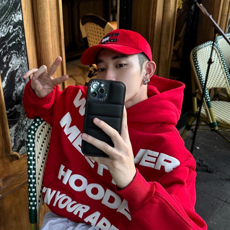 Áo Hoodie nam nữ mặc ấm cho cặp đôi in nổi Chữ WHENEVER , mũ to 2 lớp, form boxy, chất nỉ PE 3 màu đỏ, đen, xanh M03 Unisex MenswearMùa đông năm 2025 6