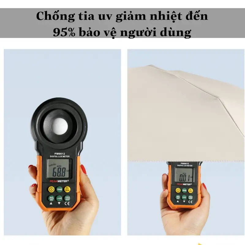 Ô Dù Che Mưa + Nắng Nhỏ Gọn Để Trên Xe,Balo,Cặp Sách 6