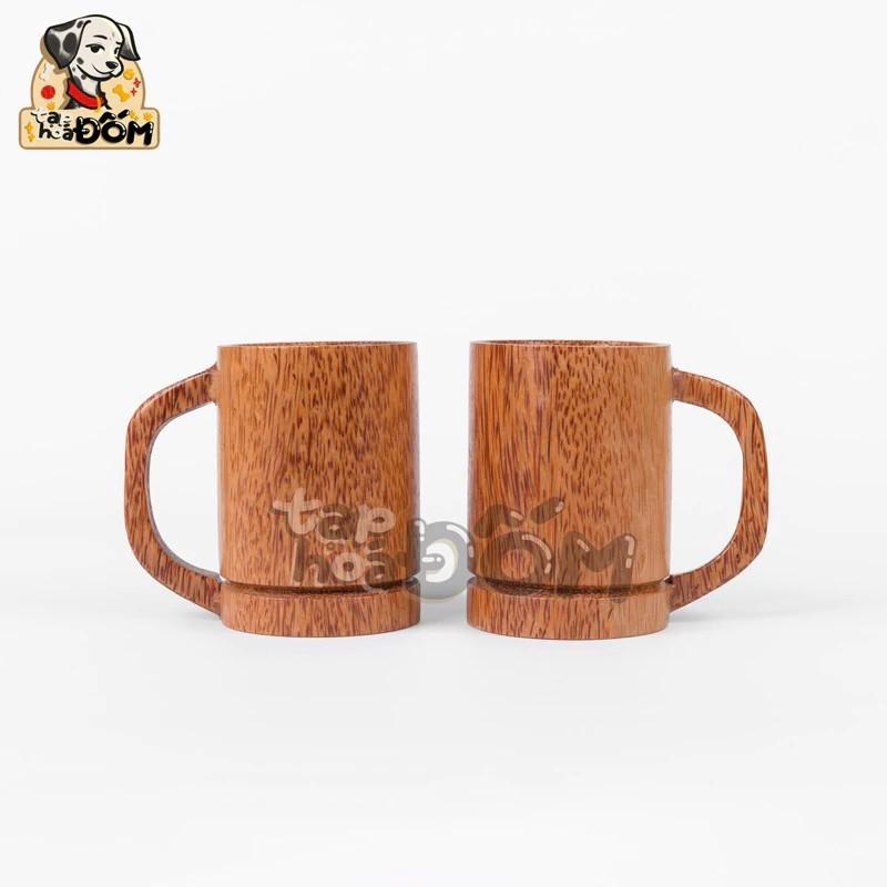 Product Introduction of Ly uống bia chế tác từ Gỗ Dừa (mẫu truyền thống) hàng cao cấp 2