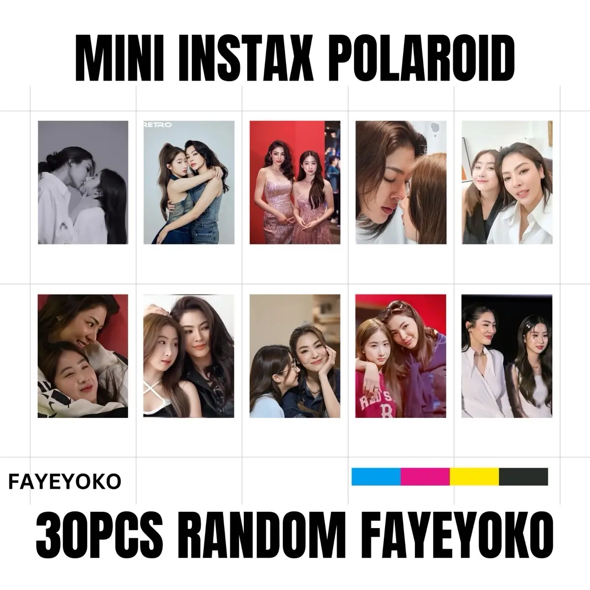 MINI INSTAX POLAROID PHOTO FAYEYOKO FREENBECKY MILKLOVE THAI GL COUPLE Instant Cameras
