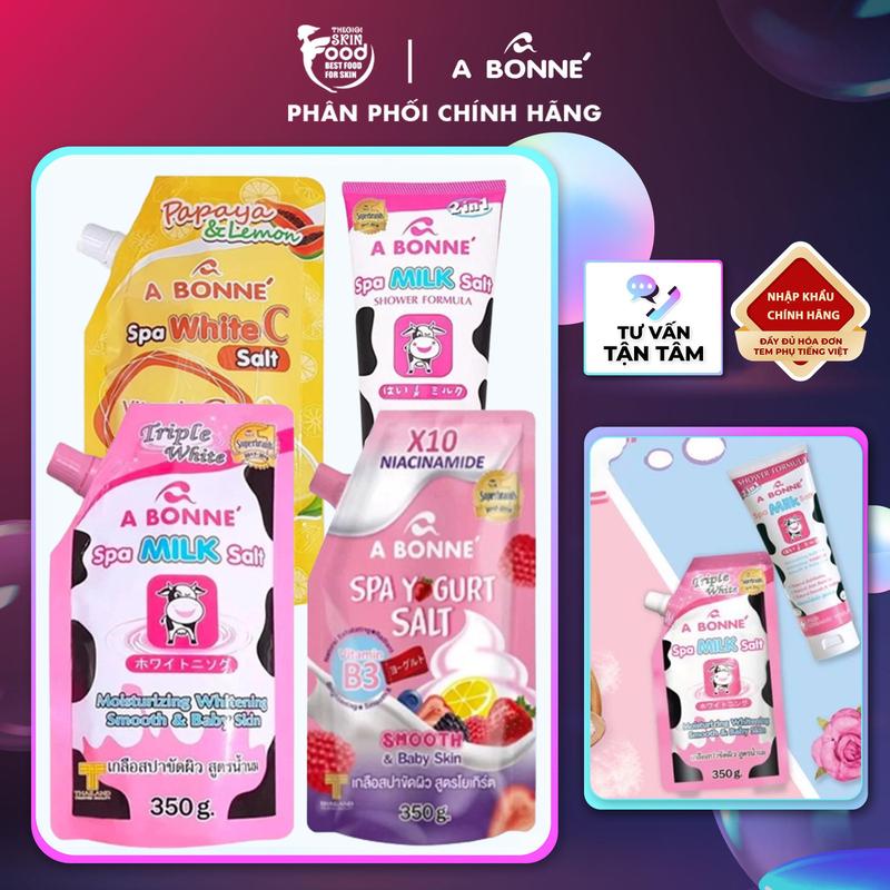 Muối Tắm Tẩy Tế Bào Chết Cơ Thể A Bonne Spa Salt Whitening Dưỡng Da Body Dưỡng Body