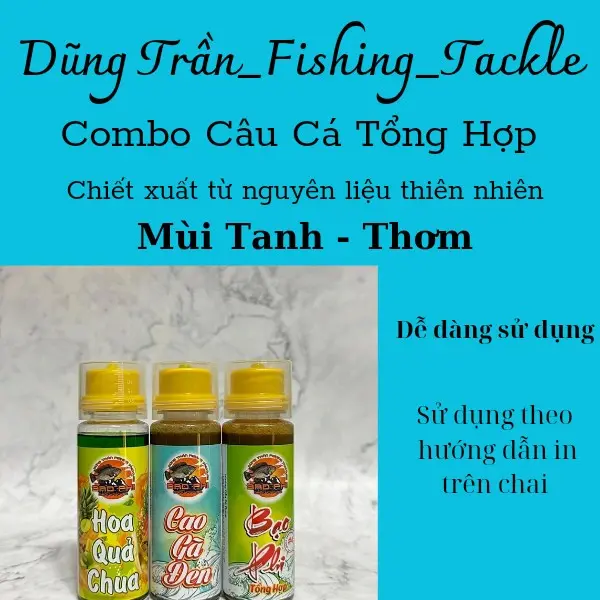 Combo mồi câu cá Rô Phi 3 chai 100ml Đi Câu Fishing