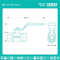 Gambar UNNU Ball Valve - BV 1/2" dari UNNU.official Kab. Gresik 4 Tokopedia