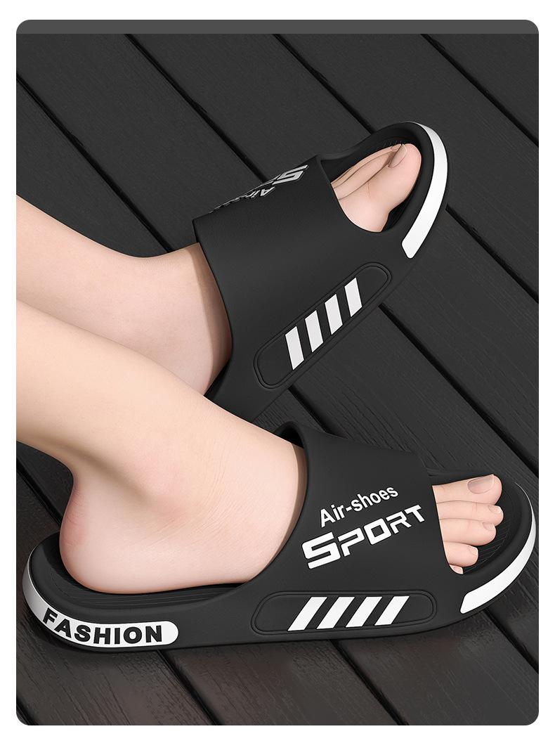 Product Introduction of Deodorant Slippers Men's Summer plus Size 2024 New Indoor Home Sandals Widened Non-Slip Sports Men's Shoes Wholesale 16