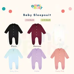 Omnibaby Sleepsuit Bayi tutup kaki Baju Tidur newborn Bayi Perempuan / Bayi Laki laki 0-12 bln SNI