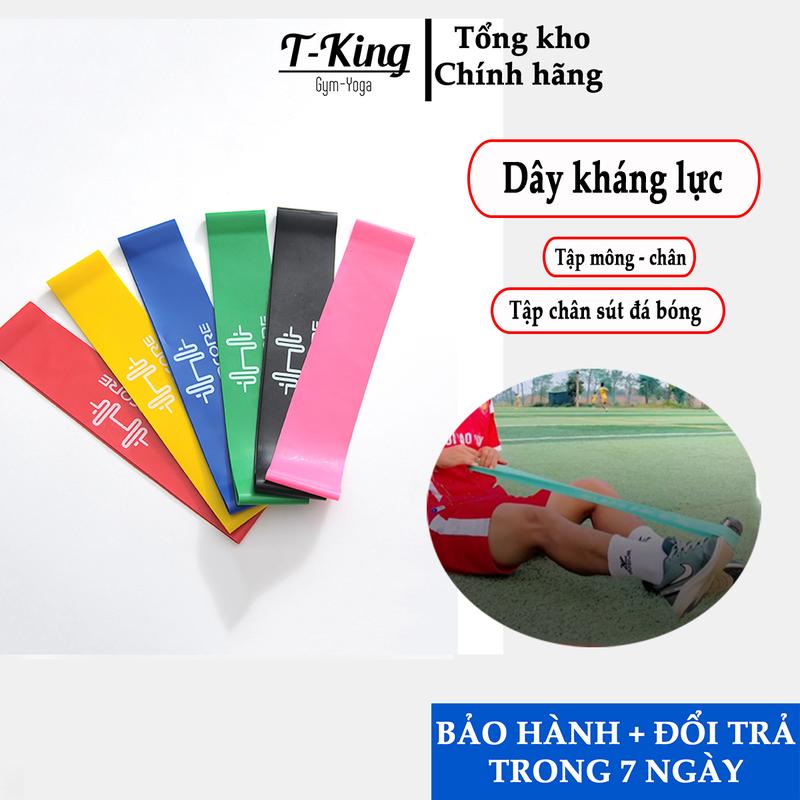 Dây miniband dây đàn hồi kháng lực - Chuyên tập Mông cầu lông chân sút bóng đá redcore set 6 dây