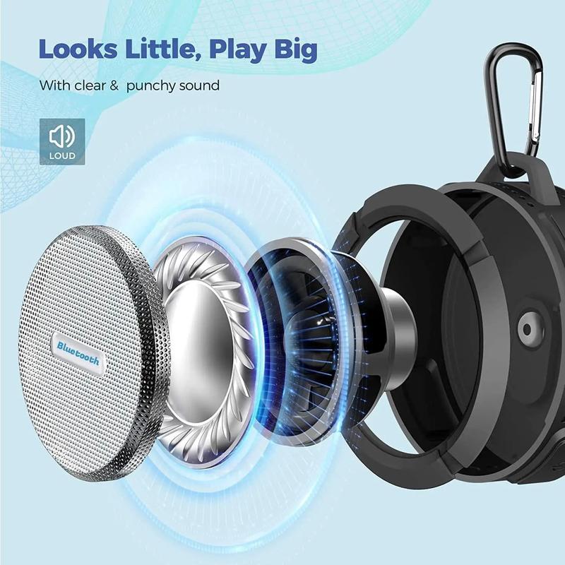 Product Introduction of Water proof mini wireless Bluetooth speaker USB charging with high volume used for mountain climbing cycling tourism 8