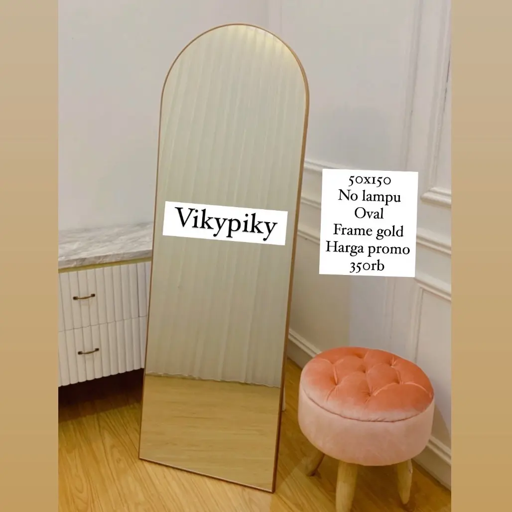 TERMURAH Vanity mirror OVAL by Vikypiky ukuran 50x150cm