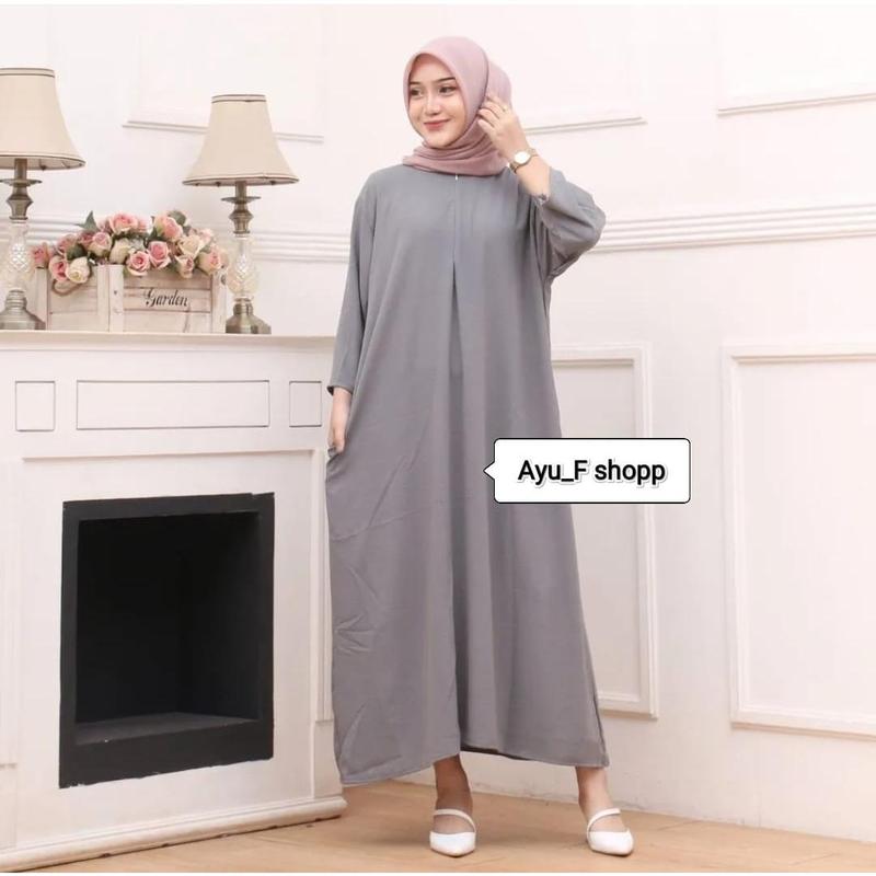 DASTER CRINKLE AIRFLOW  TANGAN 3/4 POLOS JUMBO // DRESS CRINKLE AIRFLOW TANGAN 3/4 4