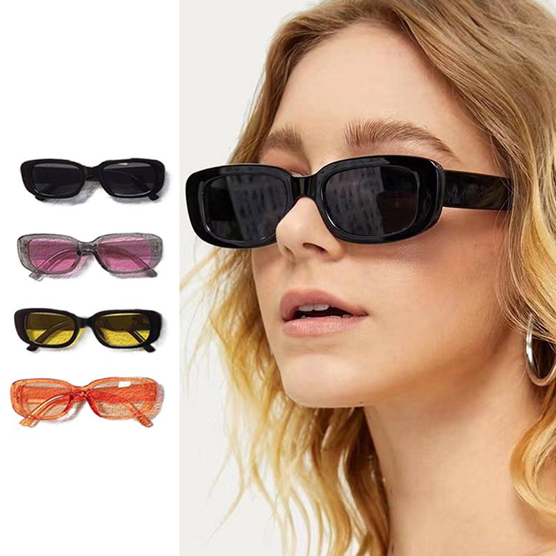 Late Ractangle Goggle Vintage Trendy Rectangle Sunglasses Retro Fashion Small Fram - TikTok ...