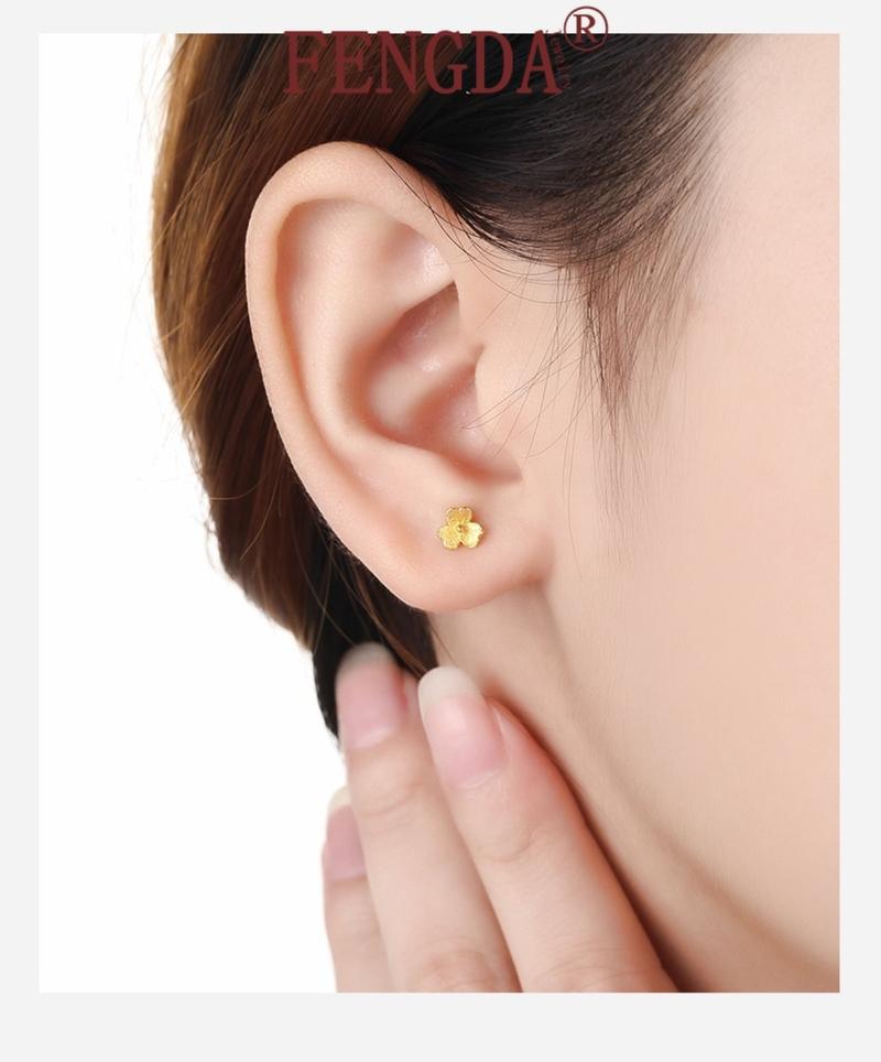 Product Introduction of Cod Small Flower Stud Earrings Simple Special-Interest Design Mini Small Flowers Earrings  MLER508 Gold 22