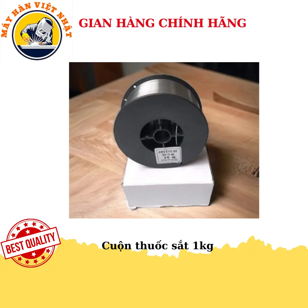 Cuộn sắt 1kg-LÕI 1.0mm chuyên dùng máy Mig không dùng khí.Hàn được sắt,tôn,kẽm