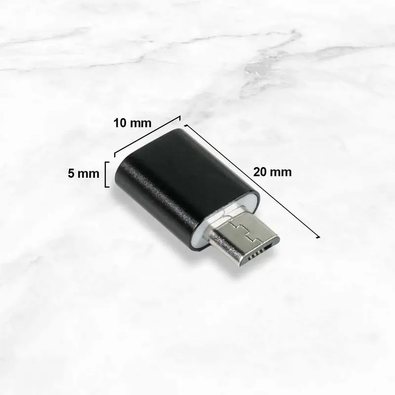 JUMIA Adaptor USB Type C Female to Micro USB Male Aluminium - - JM40 6