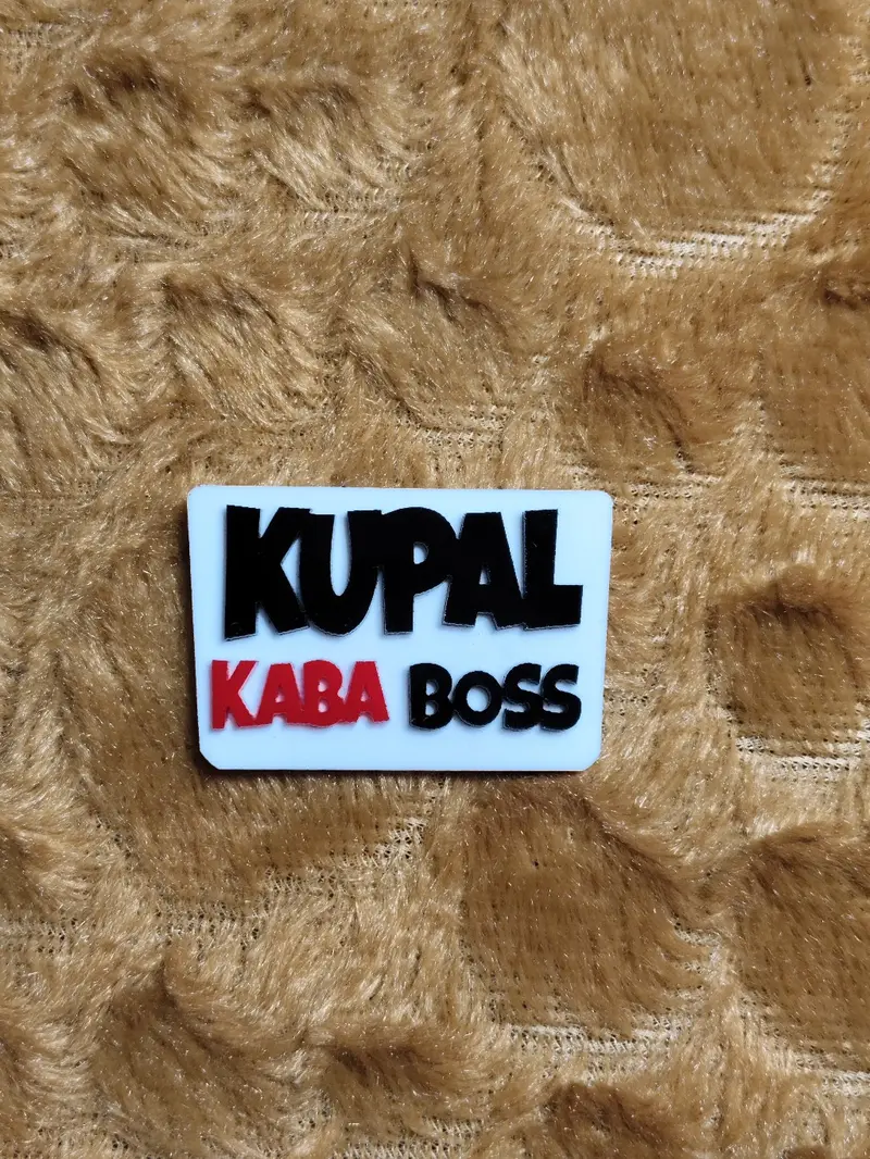 自動車 KUPAL KA BA BOSS 自動車 KUPAL KA BA BOSS Kupal Kaba Boss Emblem Acrylic