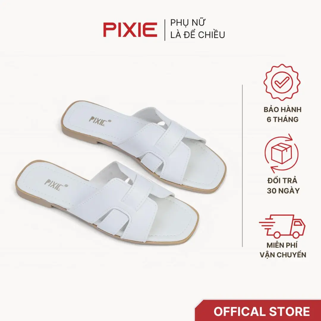 [Form nhỏ] Dép Bệt Quai Đan Chữ H Pixie E118