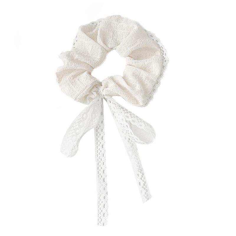 Product Introduction of Scrunchie Ruy Băng Nổi, Thiết Kế Nơ Ren, Dây Buộc Tóc, Nút Thắt Nơ Ruột Hàn Quốc, C0X9 11