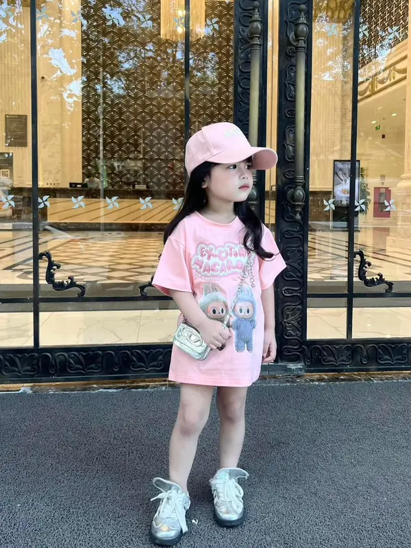 Áo phông cho bé labubu exciting, áo thun trẻ em fom xuông,unisex.TPKIDS.[M737] 0