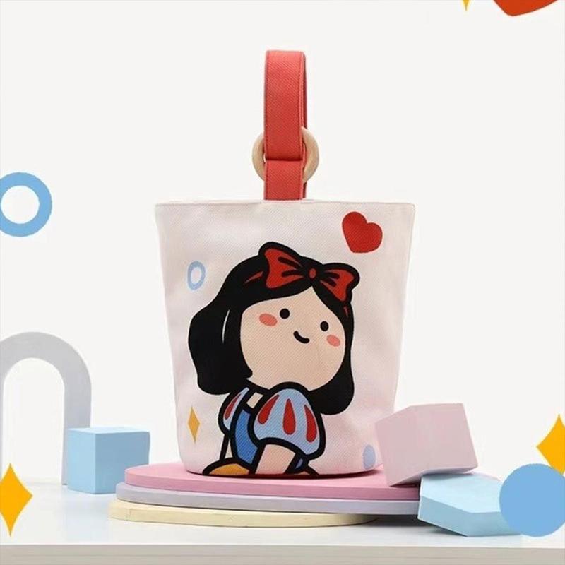 Office Worker Handbag Canvas Bucket Bag Cute Bucket Type Hand Bento Bag Bao Ma Out Handbag Outdoor Sports 1
