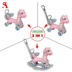 Rocking Hourse Mainan Kuda Jungkat Jungkit Mainan Edukasi Multifungsi Kudaan Anak-Anak  Toys