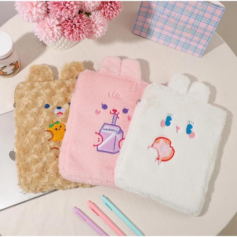 Tas Sleeve Tablet Universal Lucu 11 Inch Compatible for iPad Bag Penyimpanan Pouch Cute Sarung Tab Karakter Rabbit Bear Animal 7 8 9 10 11 Inch Korean Style 3