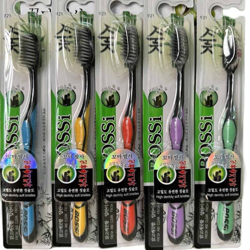 (Hàng loại 1) Combo 30 cây bàn chải đánh răng bàn chải than tre hoạt tính Hàn Quốc Bosi - Bàn chải đánh răng than tre 30 chiếc - Làm sạch mảng bám trên răng và nướu răng hiệu quả Trắng Răng