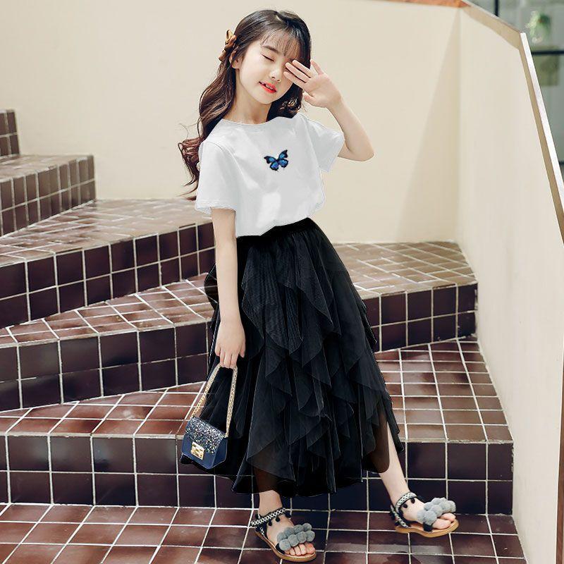 Váy Mùa Hè, Bộ Đồ Hai Mảnh Cho Bé Gái, Phong Cách Phương Tây, Váy Trẻ Em, Váy Công Chúa, Siêu Thanh Lịch, Sợi Lông Mịn, Hàng Mới Về Năm 2021 3